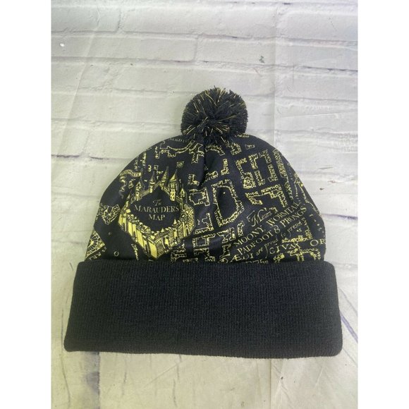 Harry Potter I Solemnly Swear That I Am Up To No Good Knit Pom Beanie Hat Cap